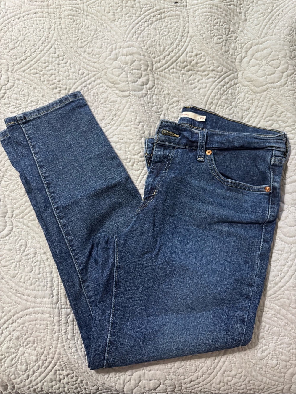 Levi's Women's Medium Blue Boyfriend Jeans